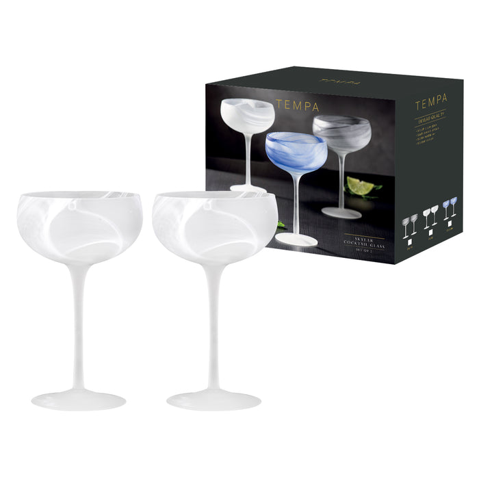 Ladelle Skylar Frost 2pk Cocktail Glass