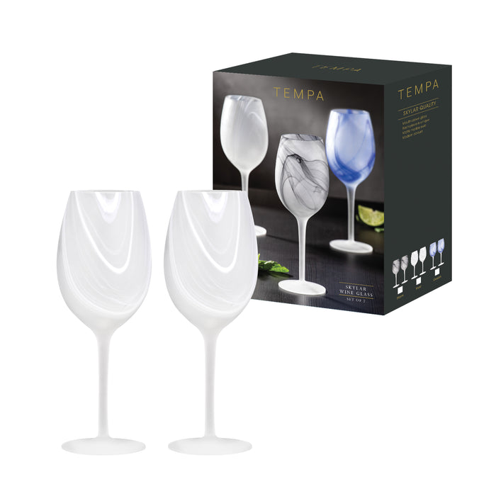 Ladelle Skylar Frost 2pk Wine Glass