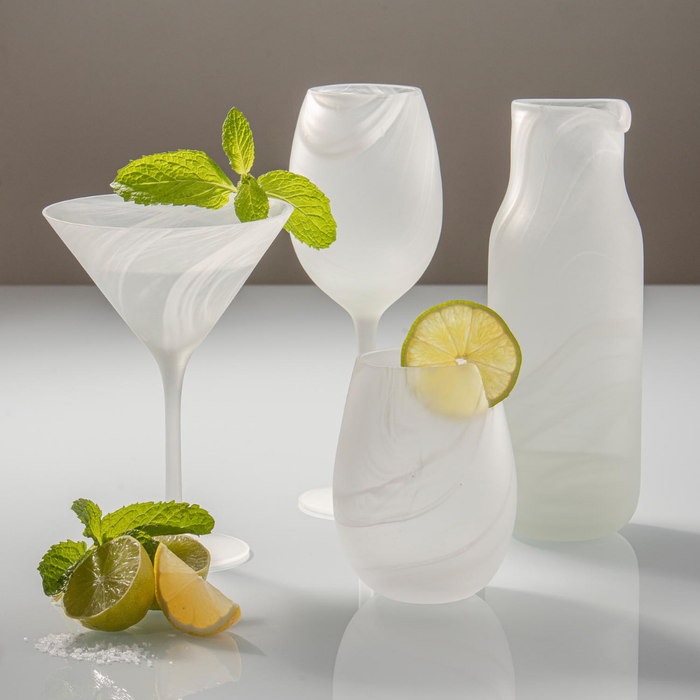 Ladelle Skylar Frost 2pk Wine Glass