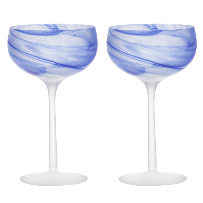 ladelle Skylar Ocean 2pk Cocktail Glass