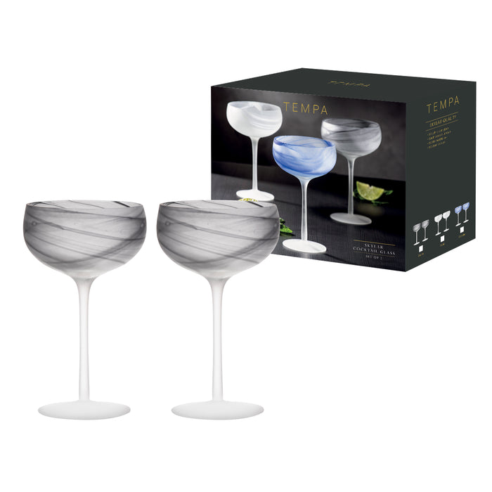 Ladelle Skylar Storm 2pk Cocktail Glass