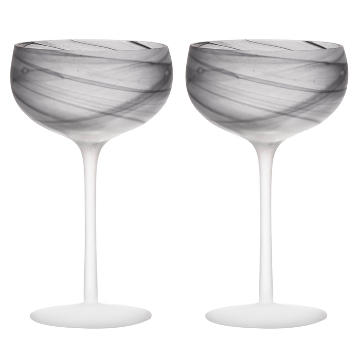 ladelle Skylar Storm 2pk Cocktail Glass