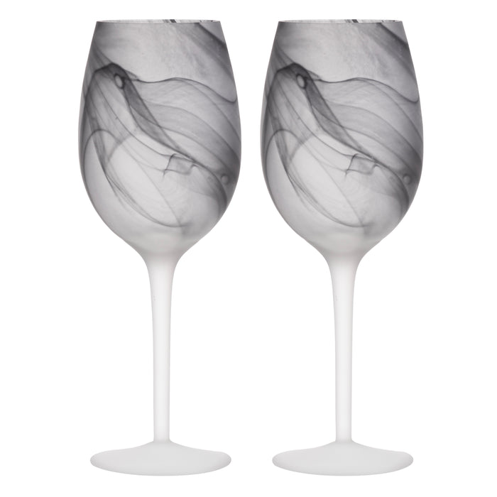 ladelle Skylar Storm 2pk Wine Glass