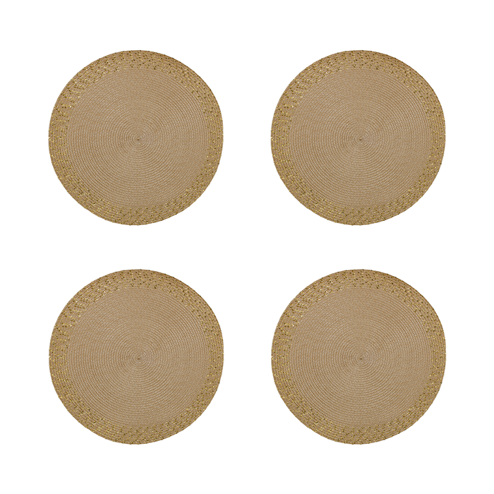 ladelle Sparkle Gold Placemat - Set of 4