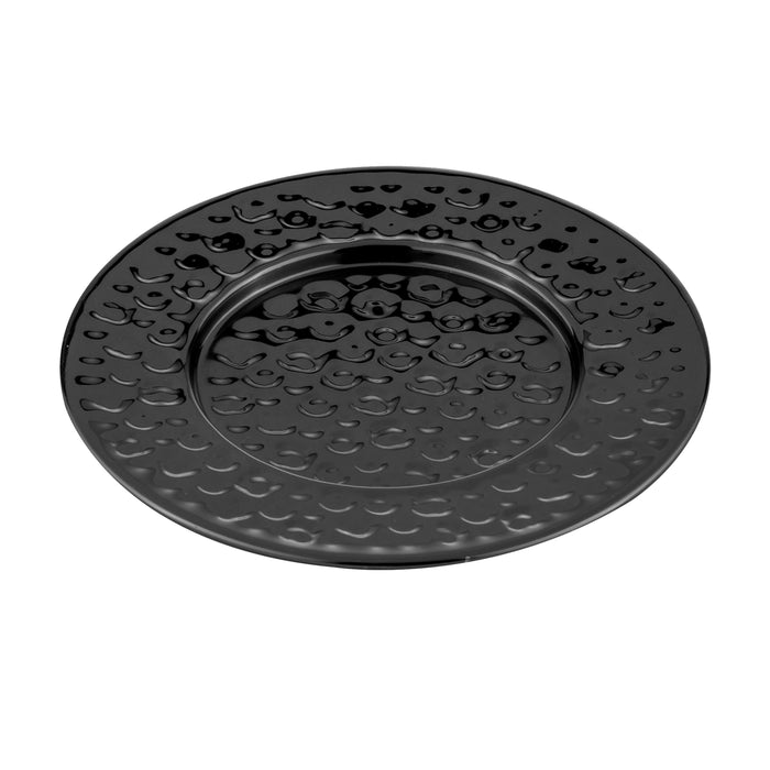 Ladelle Spencer Hammered Black 4pk Coaster Set