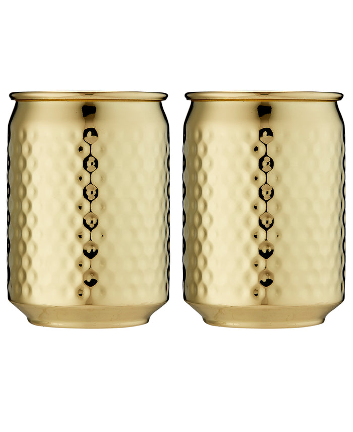 ladelle Spencer Hammered Gold 2pk Tumbler