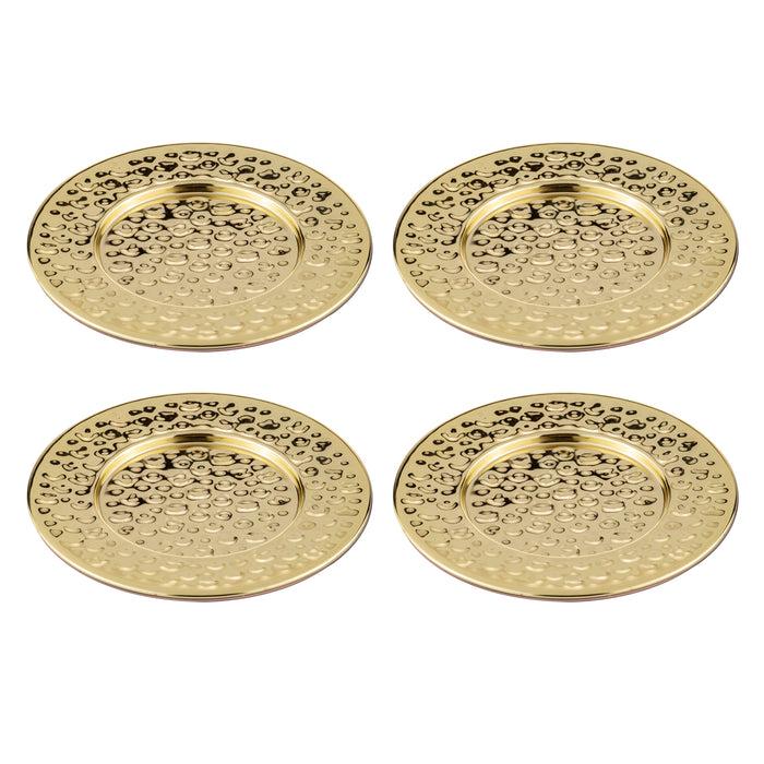 ladelle Spencer Hammered Gold 4pk Coaster Set
