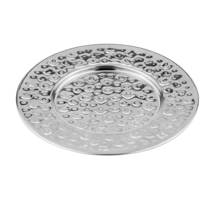 Ladelle Spencer Hammered Silver 4pk Coaster Set