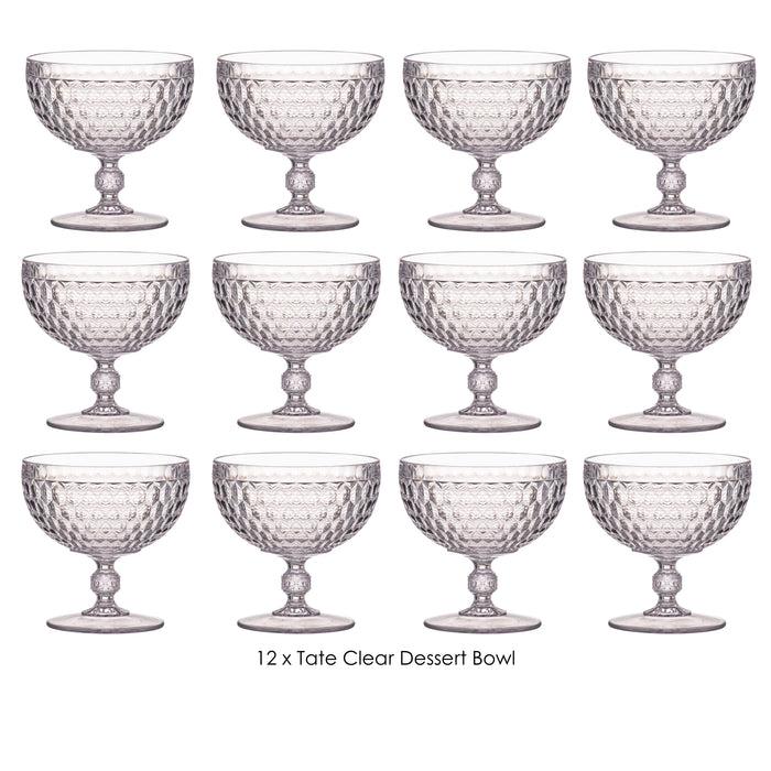 ladelle Tate Clear Dessert Bowl - Set of 12