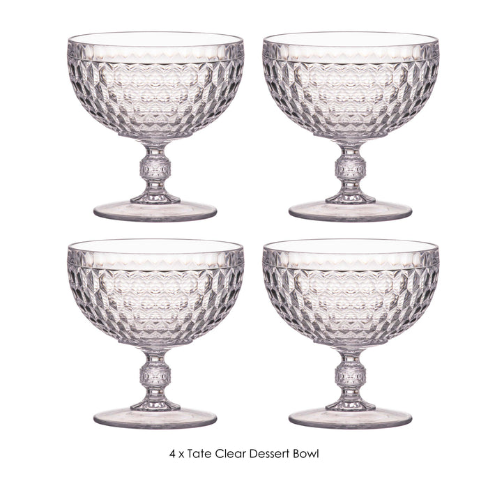 ladelle Tate Clear Dessert Bowl - Set of 4