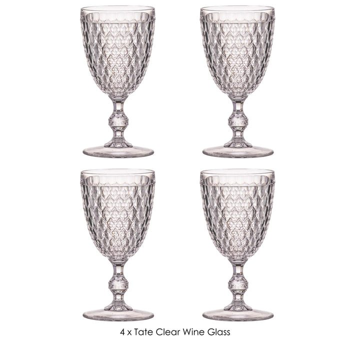 ladelle Tate Clear Wine Glass - Set of 4