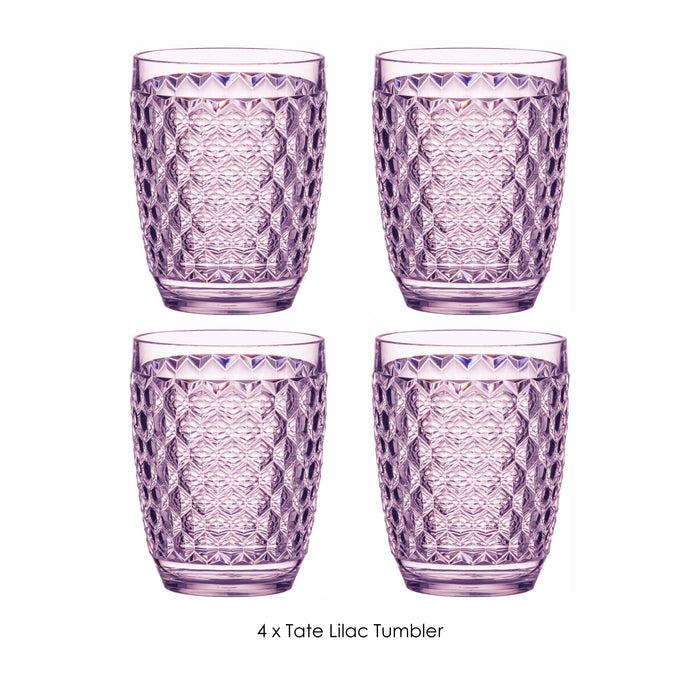 ladelle Tate Lilac Tumbler - Set of 4