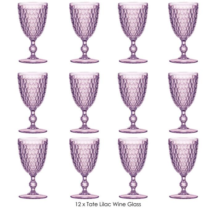 ladelle Tate Lilac Wine Glass - Set of 12