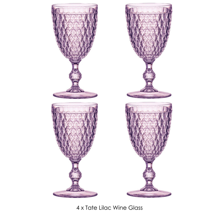 ladelle Tate Lilac Wine Glass - Set of 4