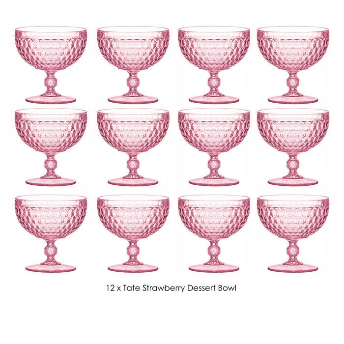 ladelle Tate Strawberry Dessert Bowl - Set of 12