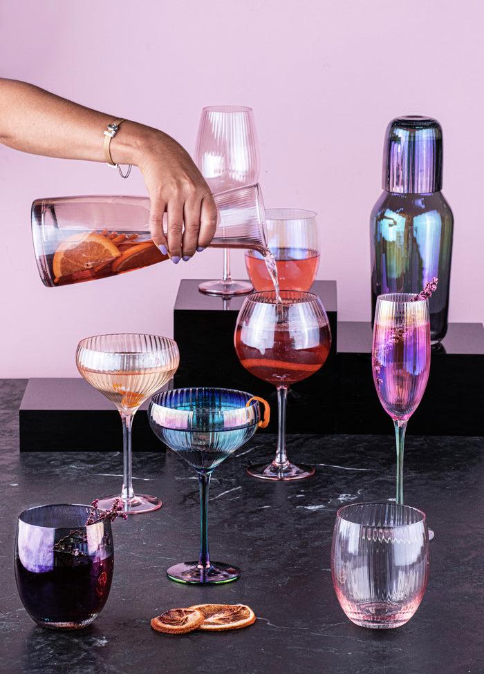 Ladelle Thalia Black Pearl Carafe & Glass Set