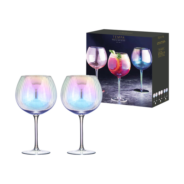 Ladelle Thalia Opal 2pk Gin Glass