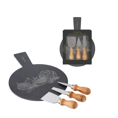ladelle Tuscany Round 4pc Cheese Set
