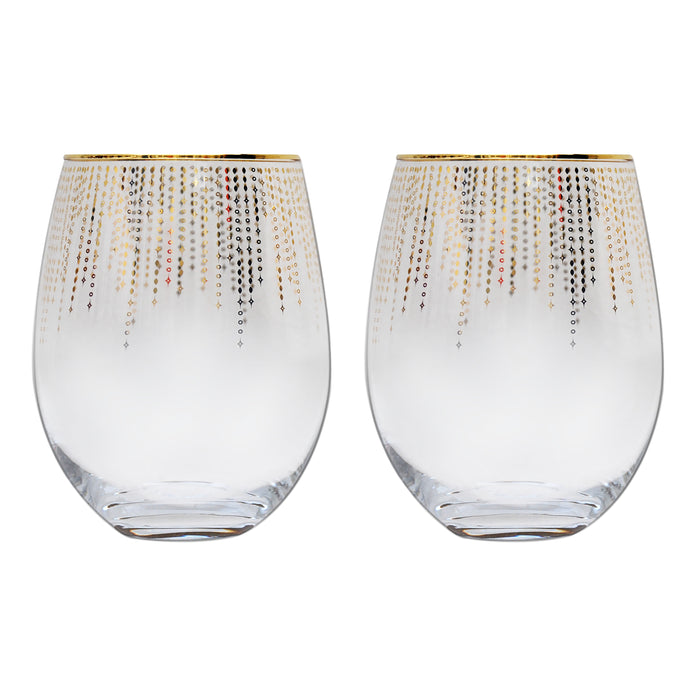 ladelle Twinkle 2pk Glass Tumbler