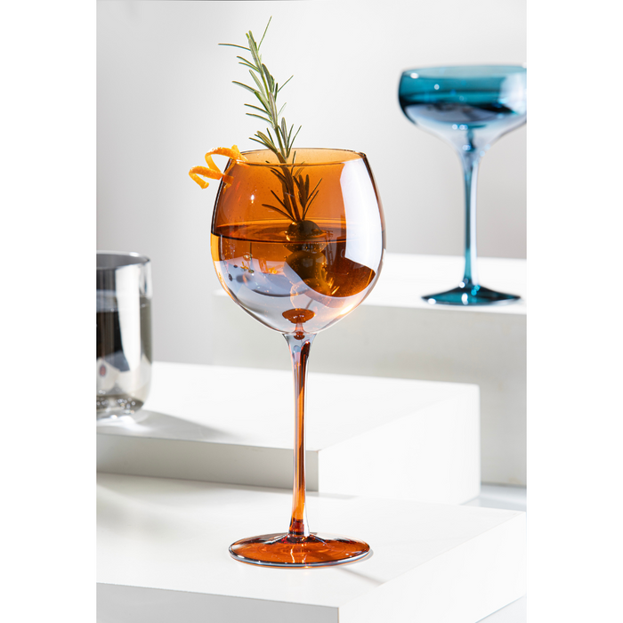 Ladelle Verity Amber 2pk Gin Glass