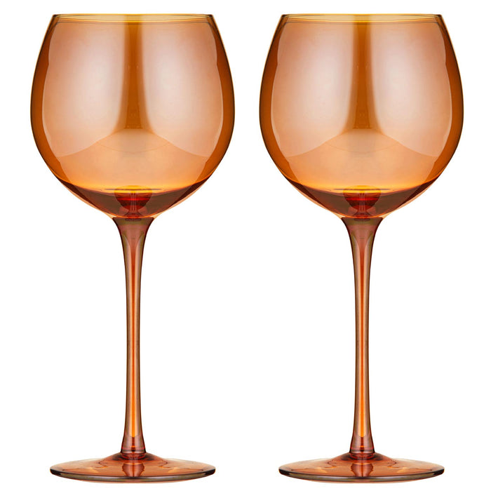 ladelle Verity Amber 2pk Gin Glass