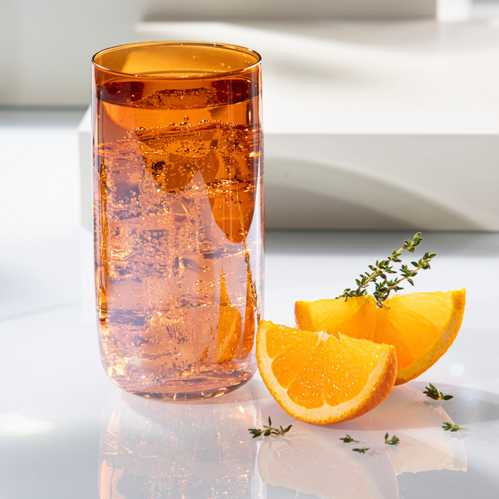 Ladelle Verity Amber 2pk Highball Tumbler