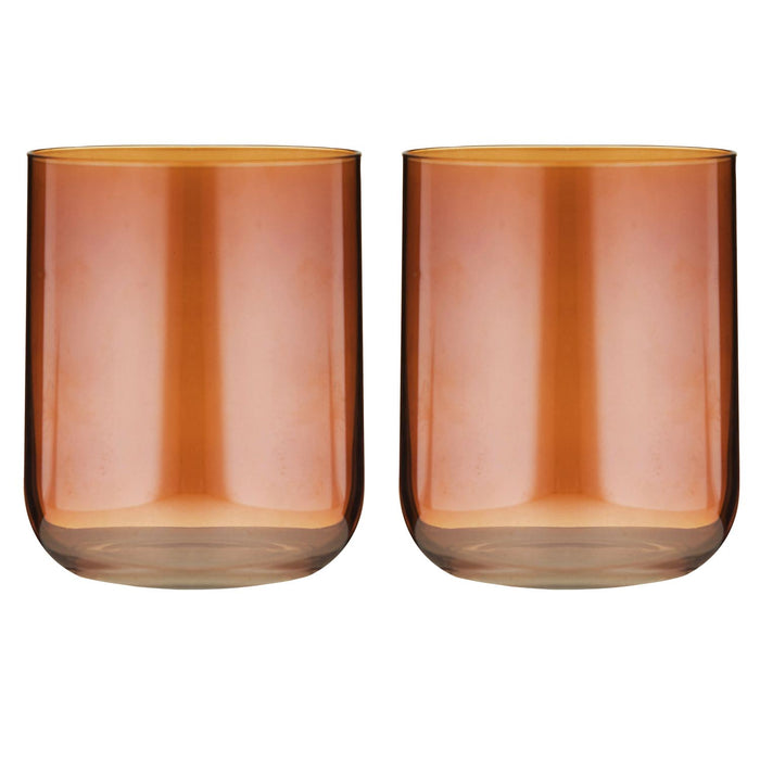 ladelle Verity Amber 2pk Lowball Tumbler