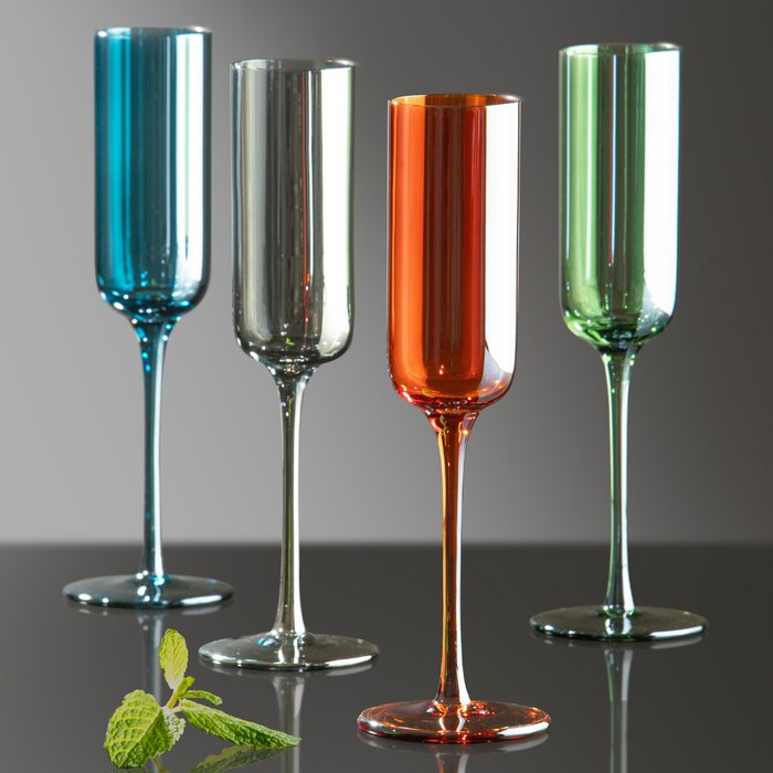 Ladelle Verity Fern 2pk Champagne Glass