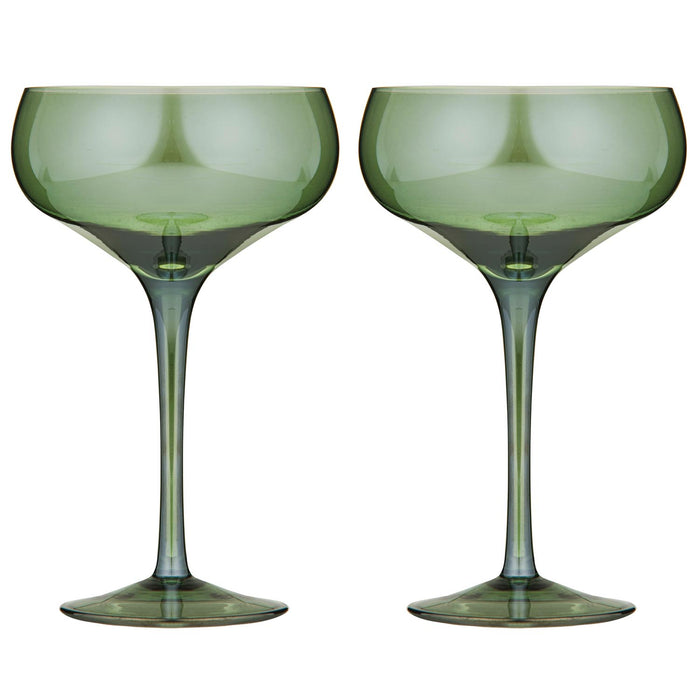 ladelle Verity Fern 2pk Coupe Glass