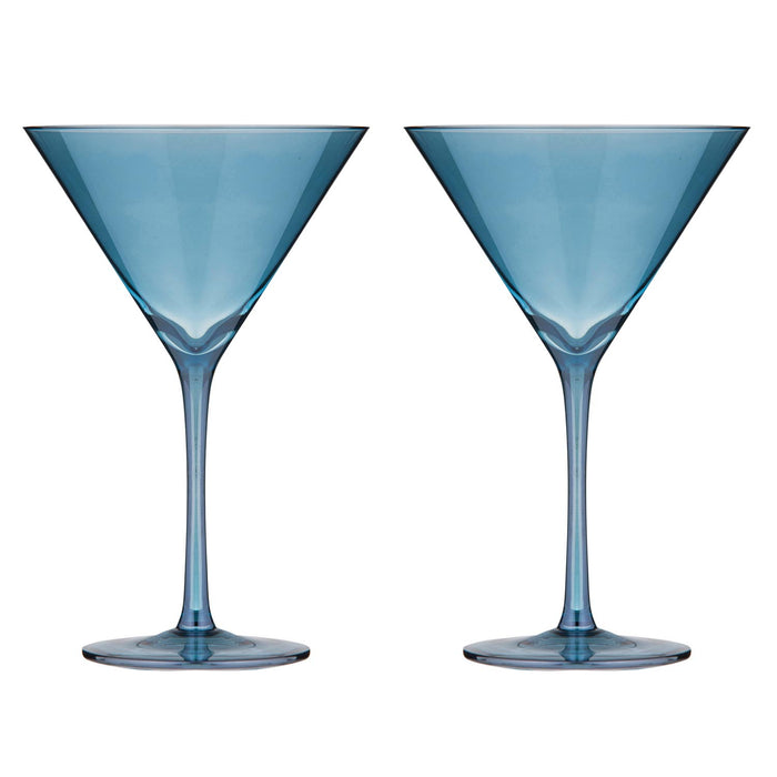 ladelle Verity Sapphire 2pk Martini Glass