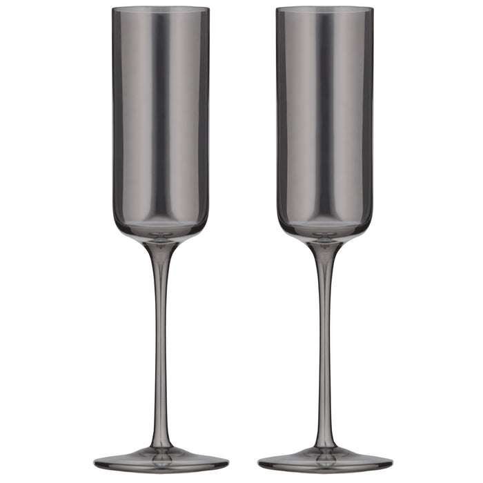 ladelle Verity Smoke 2pk Champagne Glass