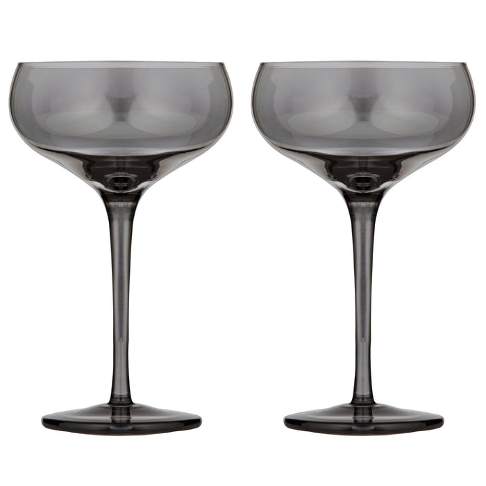 ladelle Verity Smoke 2pk Coupe Glass