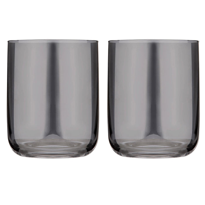 ladelle Verity Smoke 2pk Lowball Tumbler