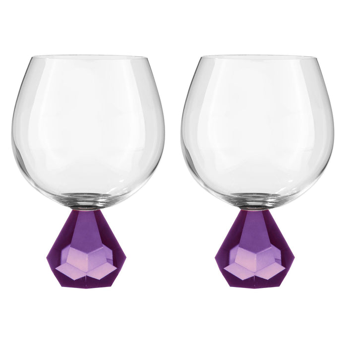 ladelle Zhara Amethyst 2pk Gin Glass