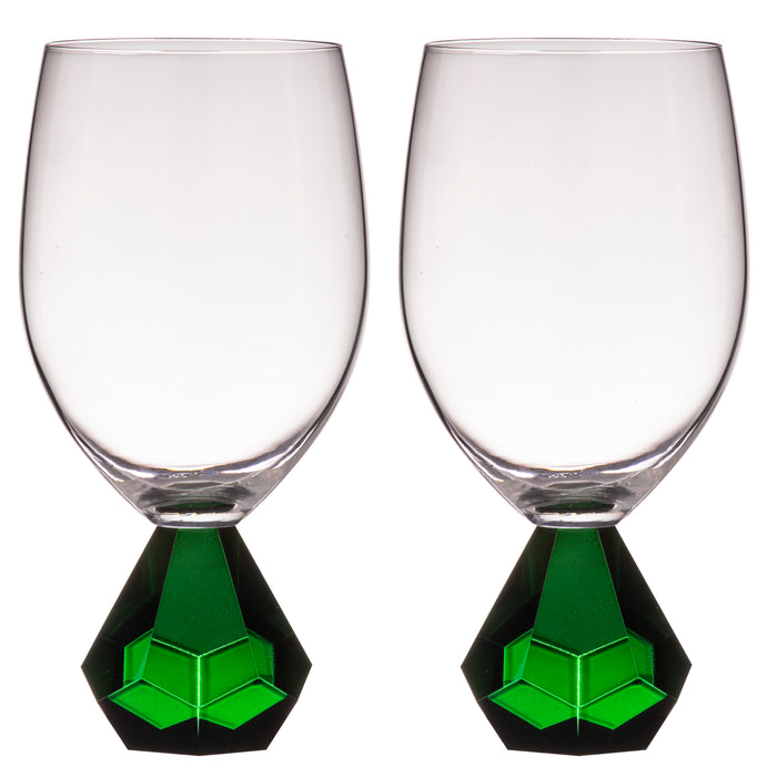 ladelle Zhara Emerald 2pk Wine Glass