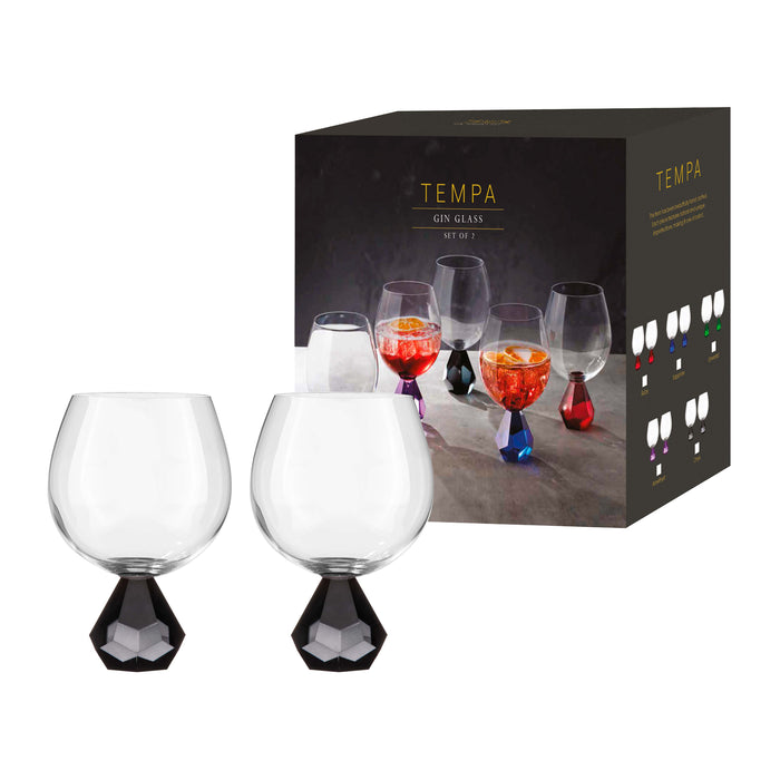 Ladelle Zhara Onyx 2pk Gin Glass