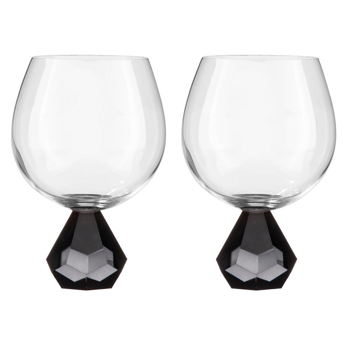 ladelle Zhara Onyx 2pk Gin Glass