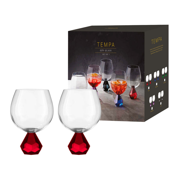 Ladelle Zhara Ruby 2pk Gin Glass