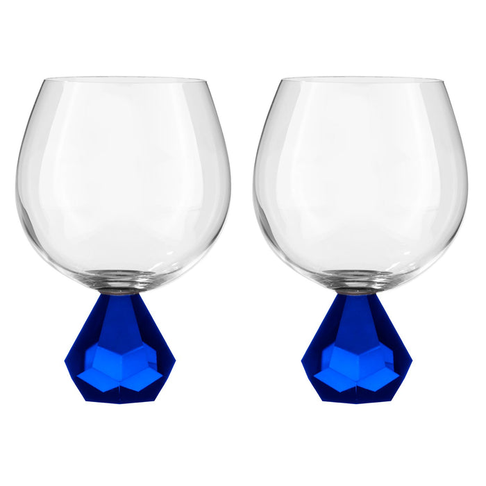 ladelle Zhara Sapphire 2pk Gin Glass