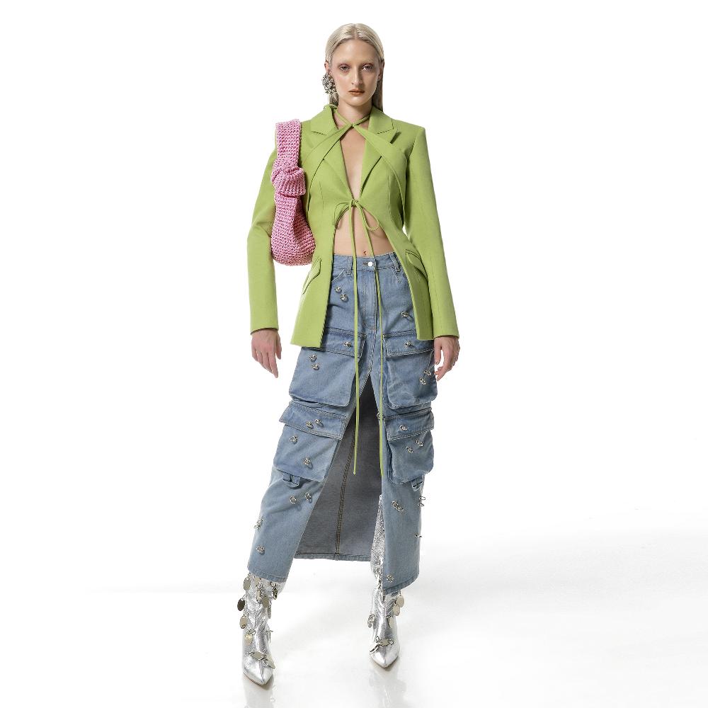 Lado Bokuchava BOUND BLAZER SAMPLE SALE Apple Green