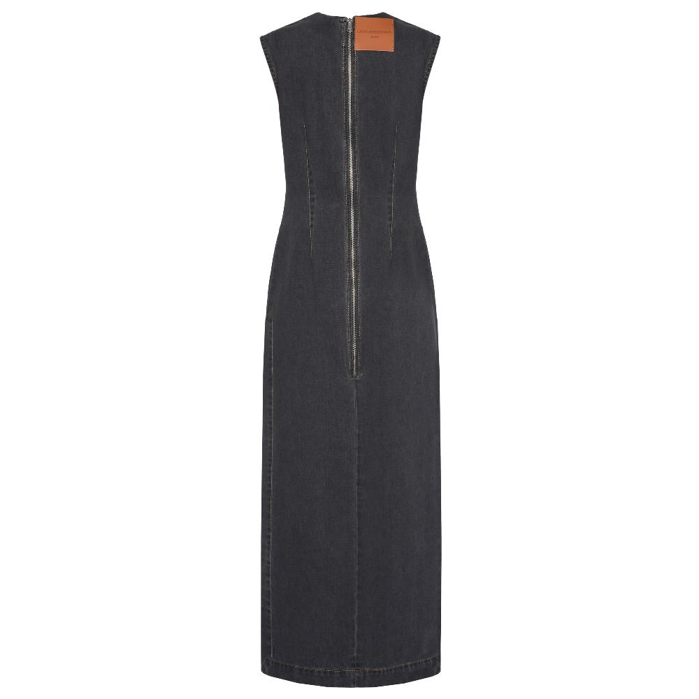 Lado Bokuchava CARGO MAXI DRESS SAMPLE SALE Charcoal