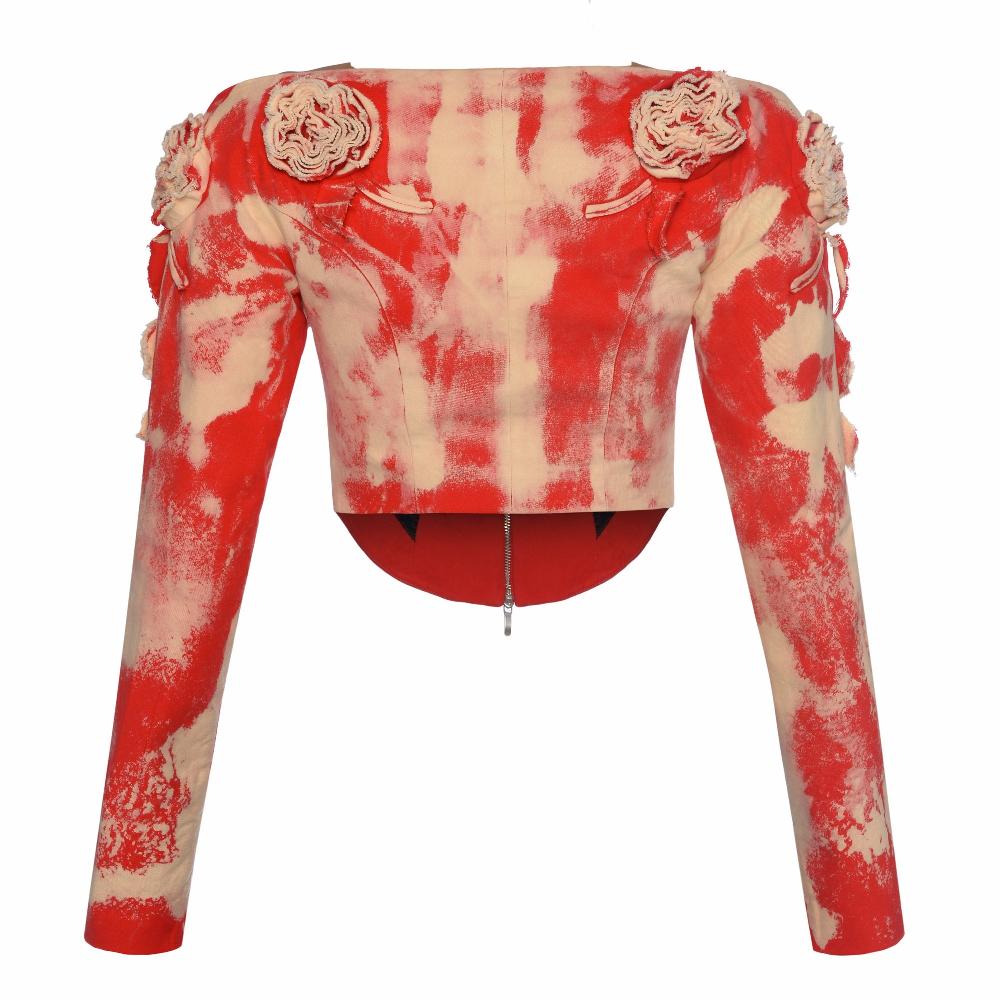 Lado Bokuchava CROP VENOM JACKET SAMPLE SALE Multi Color