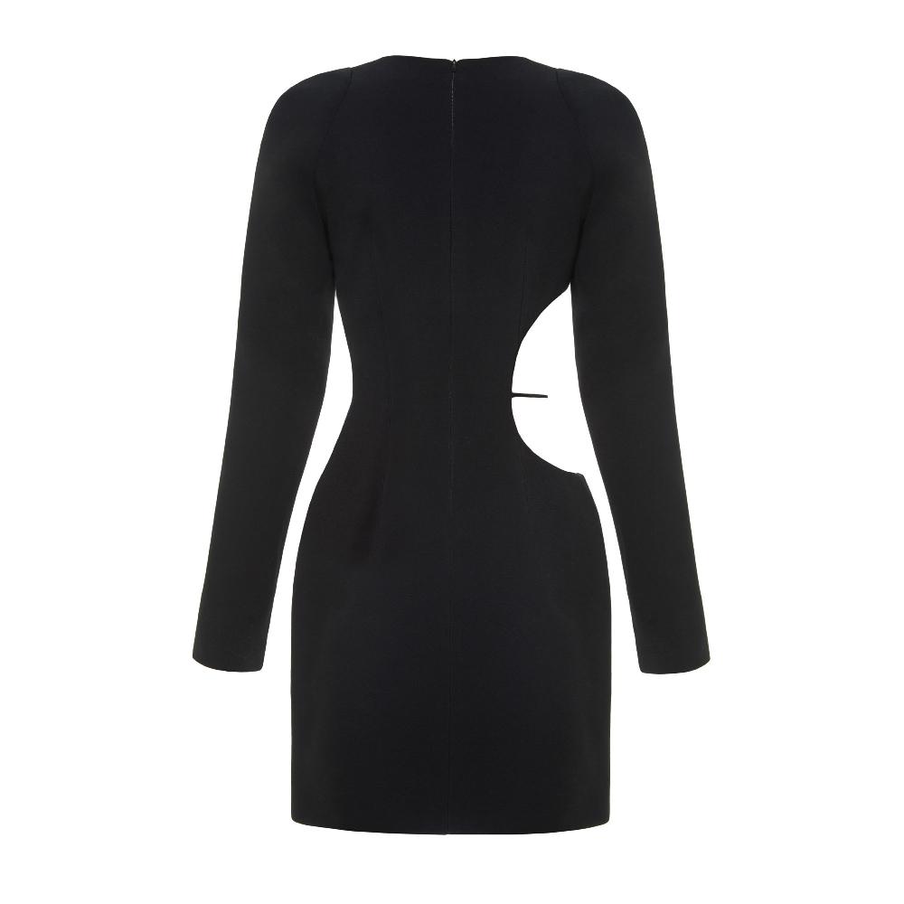 Lado Bokuchava CUT OUT MINI DRESS SAMPLE SALE Black