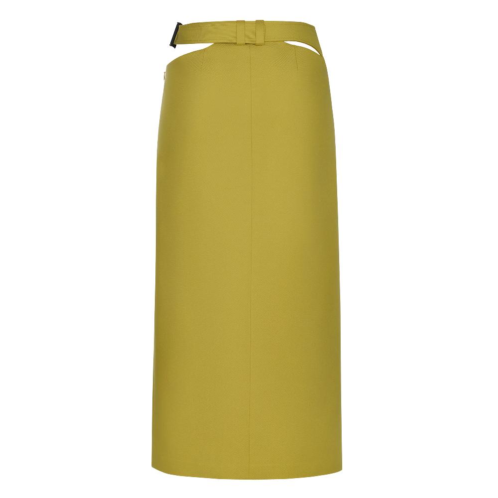 Lado Bokuchava CYBER MAXI SKIRT SAMPLE SALE Pear Green