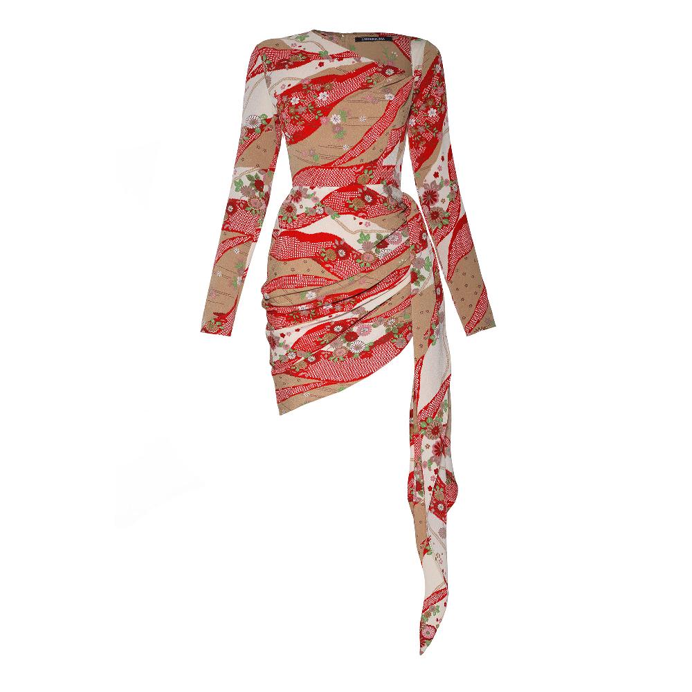 lado bokuchava FlORAL SUSPIRIUM DRESS SAMPLE SALE Multi Color