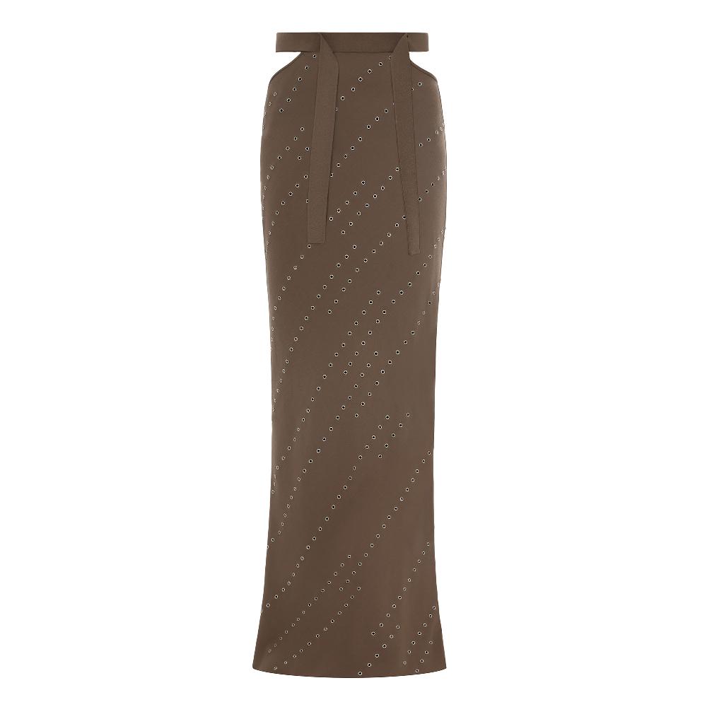 Lado Bokuchava GENESIS MAXI SKIRT SAMPLE SALE Taupe