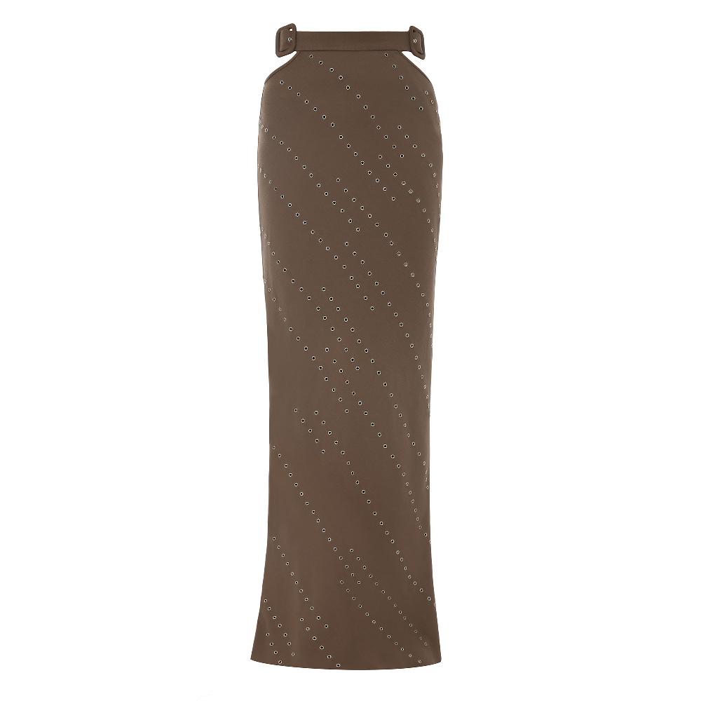 lado bokuchava GENESIS MAXI SKIRT SAMPLE SALE Taupe