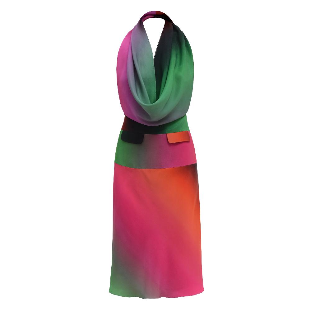 lado bokuchava GRADIENT DRESS SAMPLE SALE Multi Color