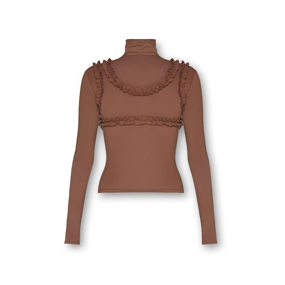 Lado Bokuchava 1750 TURTLENECK Top Almond