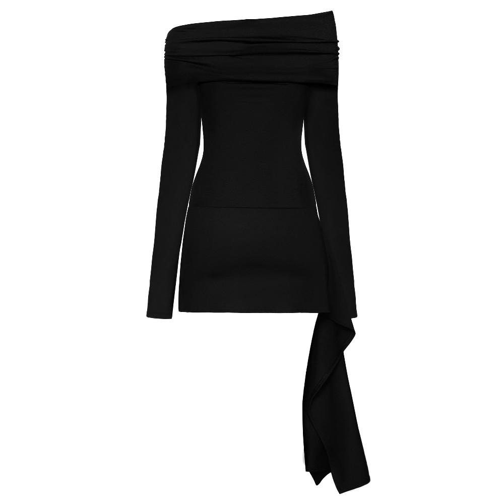 Lado Bokuchava ARROW DRESS Dresses Black